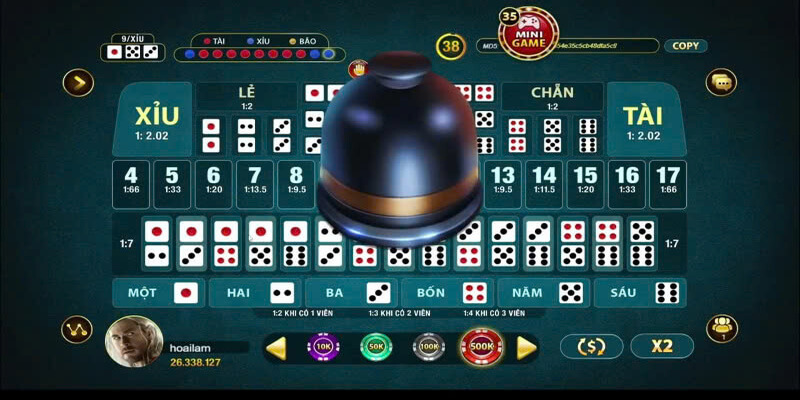 Các cửa cược phổ biến tại Sicbo