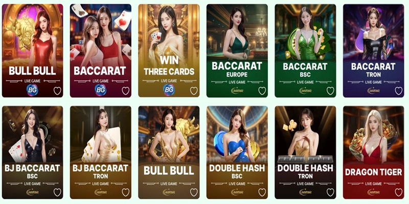 Game Baccarat được chơi nhiều tại Casino Lu88