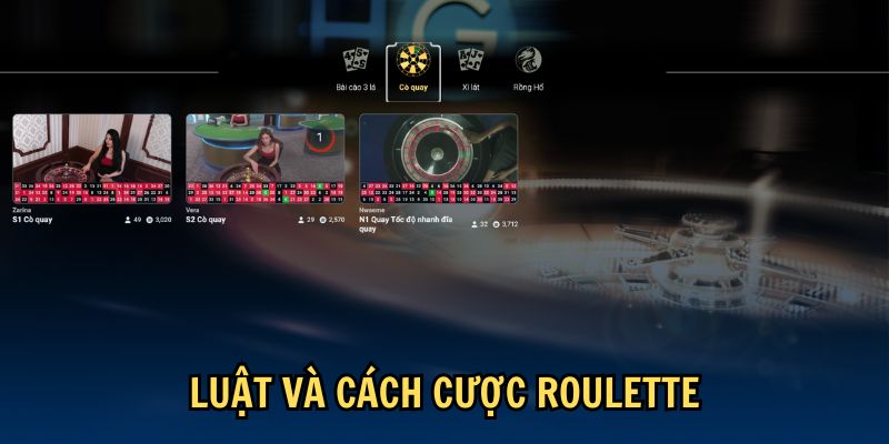 Luật và cách cược Roulette